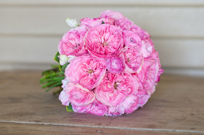 stunning garden roses in pink for a wedding