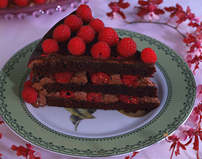 chocolate raspberry truffle cake