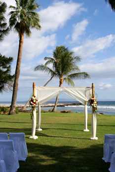 Maui wedding canopy